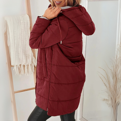 Women's Hooded Jacket | Warm & Wind Resistant