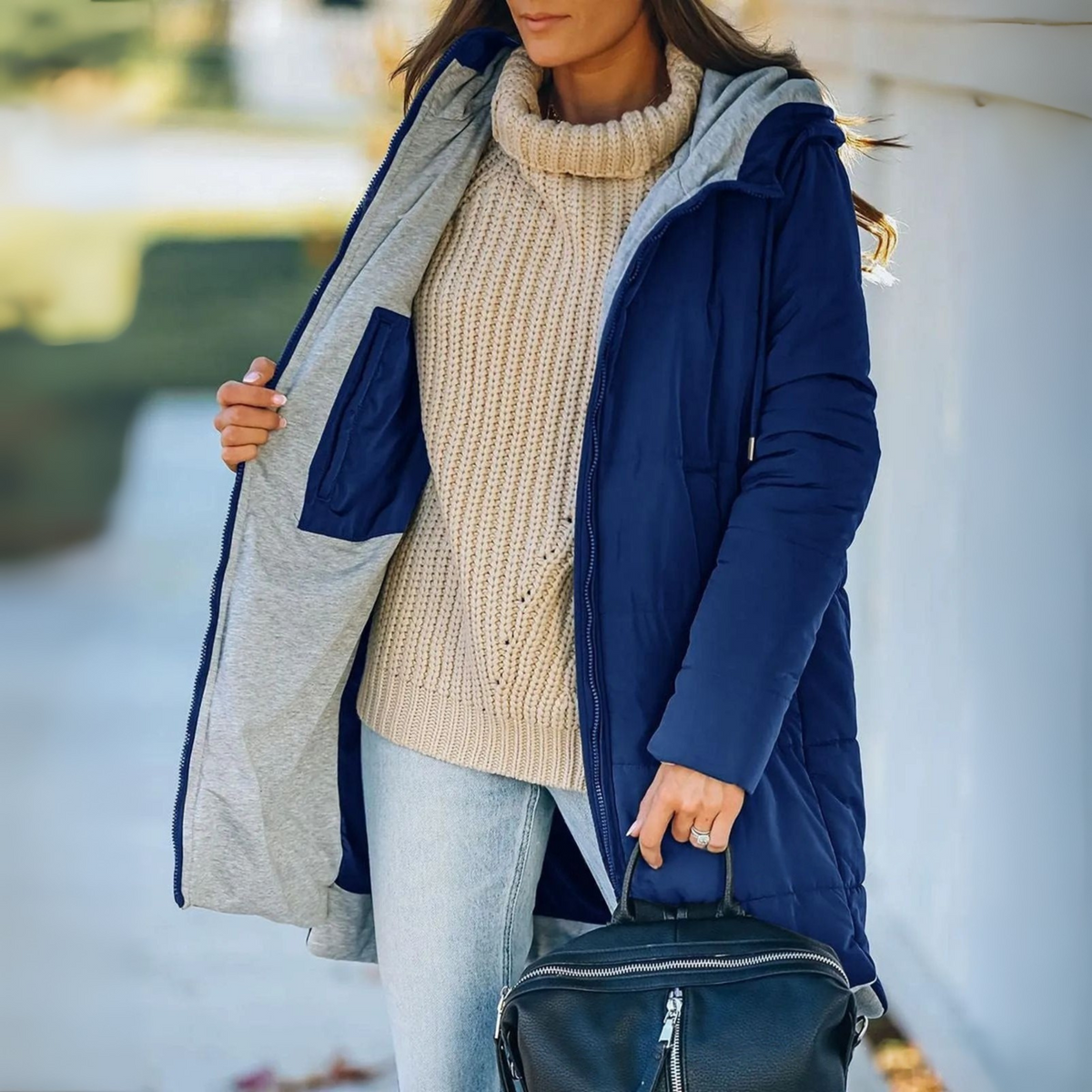 Women's Hooded Jacket | Warm & Wind Resistant