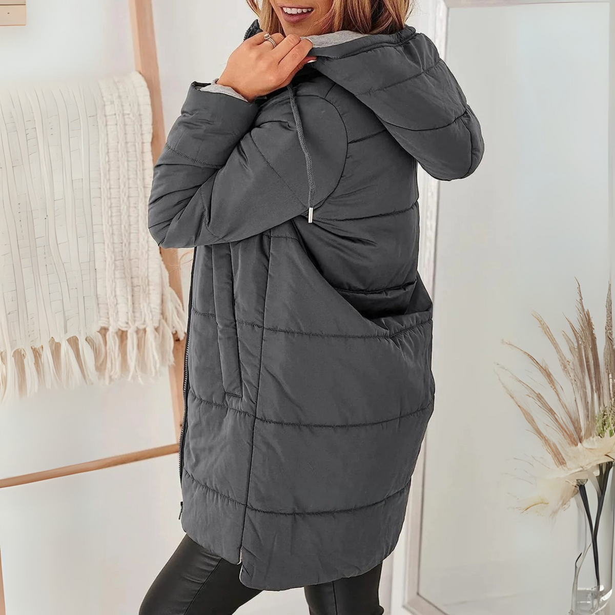 Women's Hooded Jacket | Warm & Wind Resistant