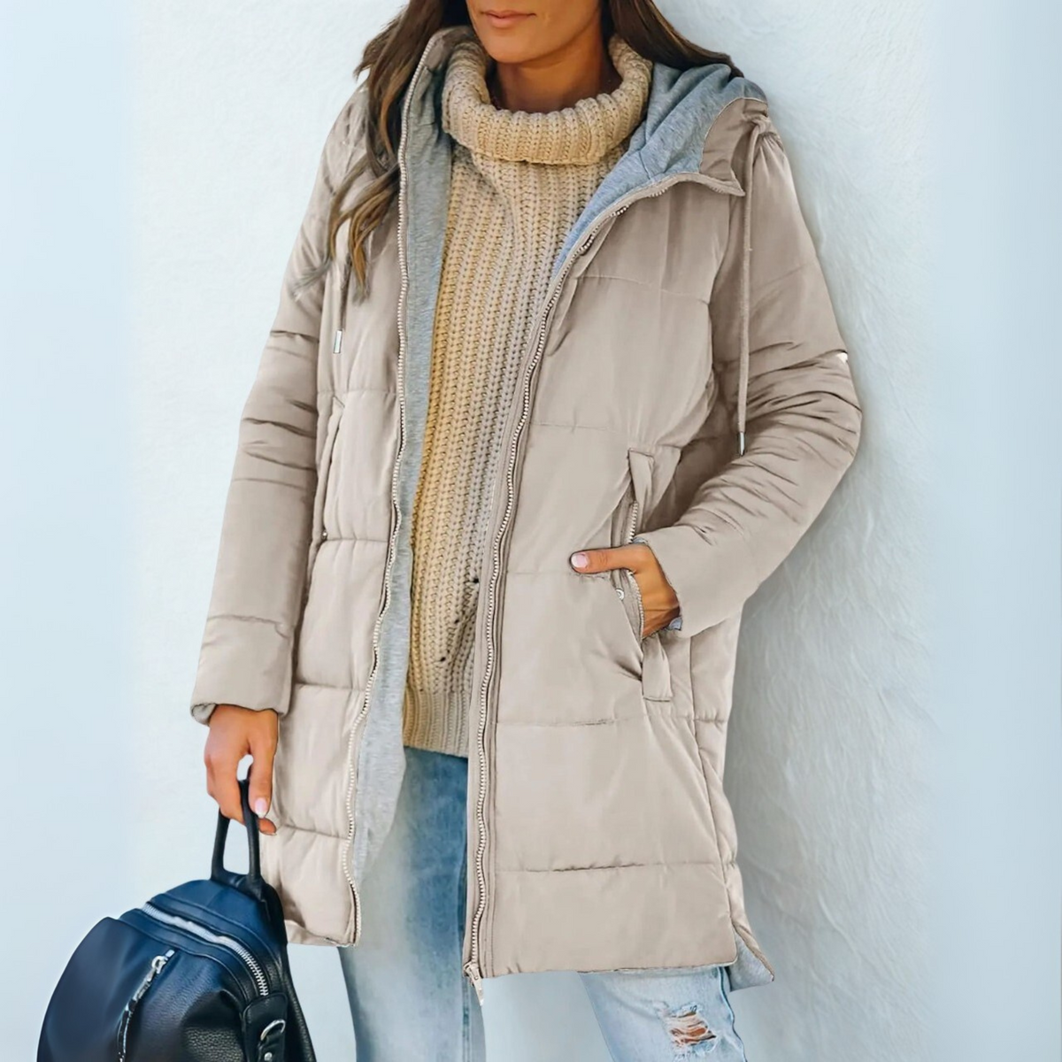 Women's Hooded Jacket | Warm & Wind Resistant