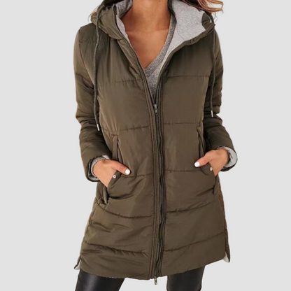Women's Hooded Jacket | Warm & Wind Resistant