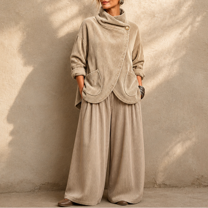 Women's Hooded Poncho | Angled Hem & Cosy Warmth