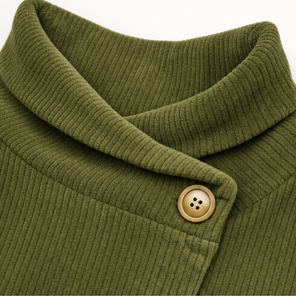 Women's Hooded Poncho | Angled Hem & Cosy Warmth