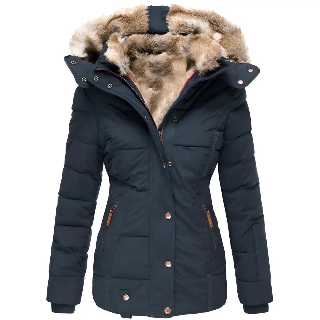 Women's Hooded Puffer Jacket | Warm & Wind Proof
