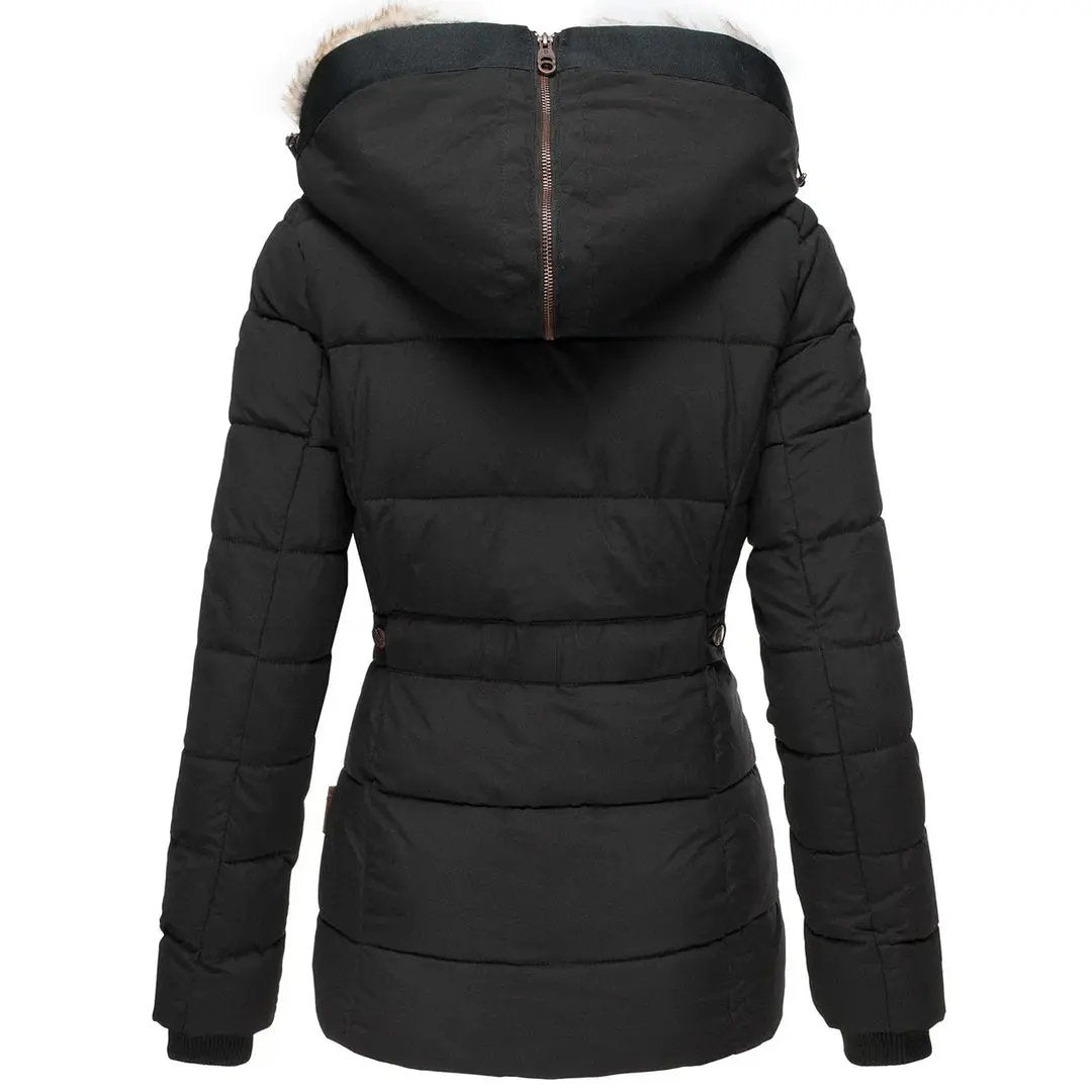 Women's Hooded Puffer Jacket | Warm & Wind Proof