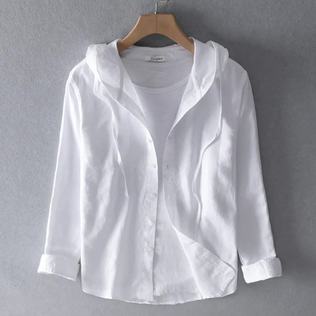 Women's Hoodie | Button-Front & Striped