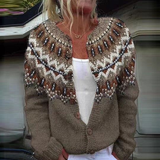 Women's Icelandic Cardigan | Nordic Heritage Style