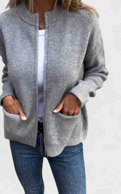 Women's Jacket | Zip Front & Relaxed Fit