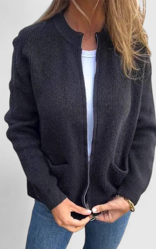 Women's Jacket | Zip Front & Relaxed Fit