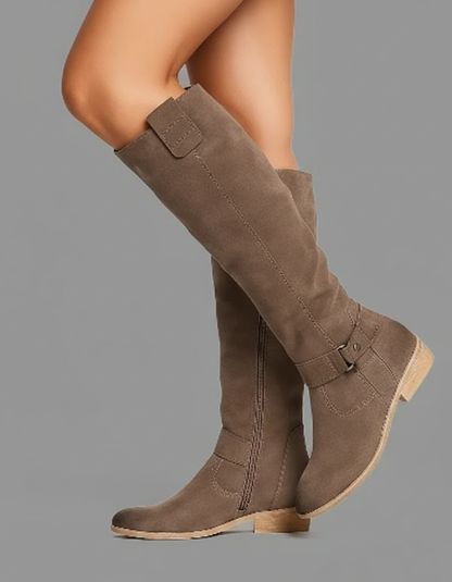 Women's Knee-High Boots | Block Heel & Side Zip