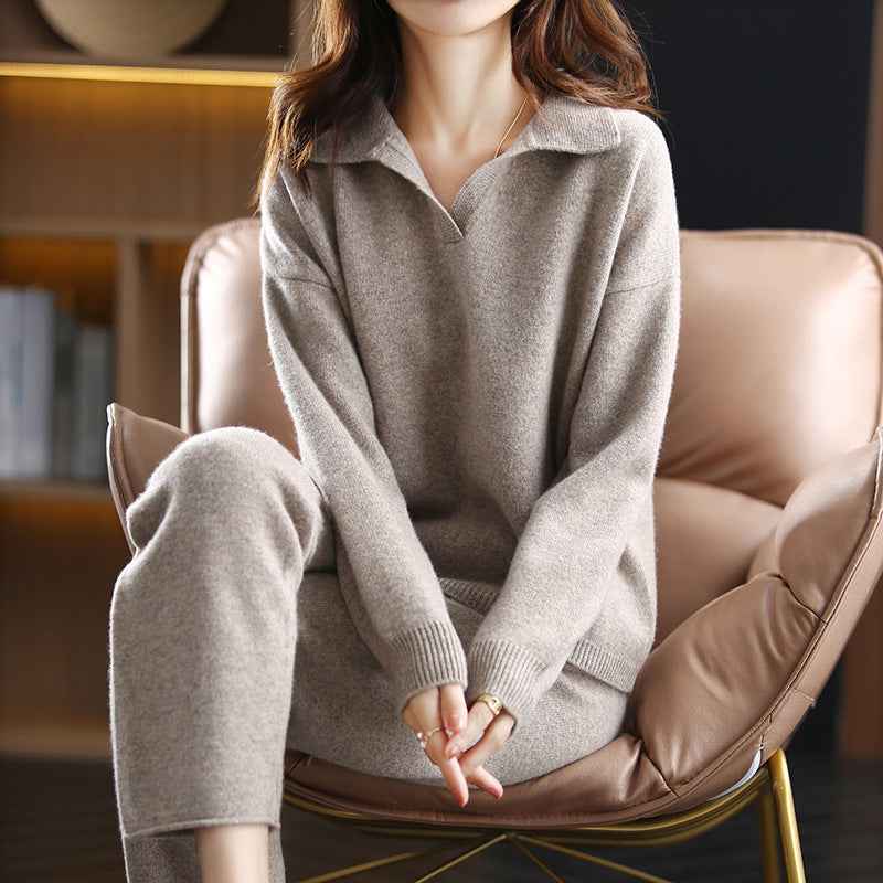 Women's Knit Set | Relaxed & Collared
