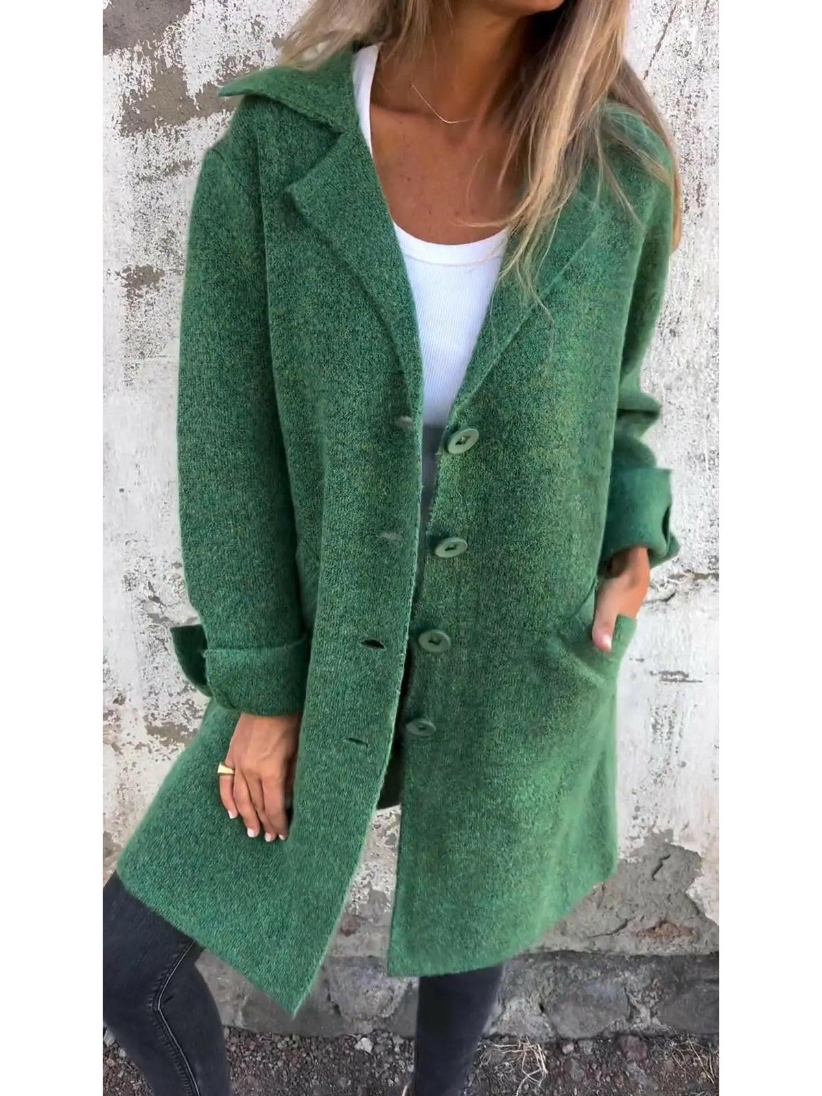 Women's Long Knit Coat | Soft & Warm for Autumn