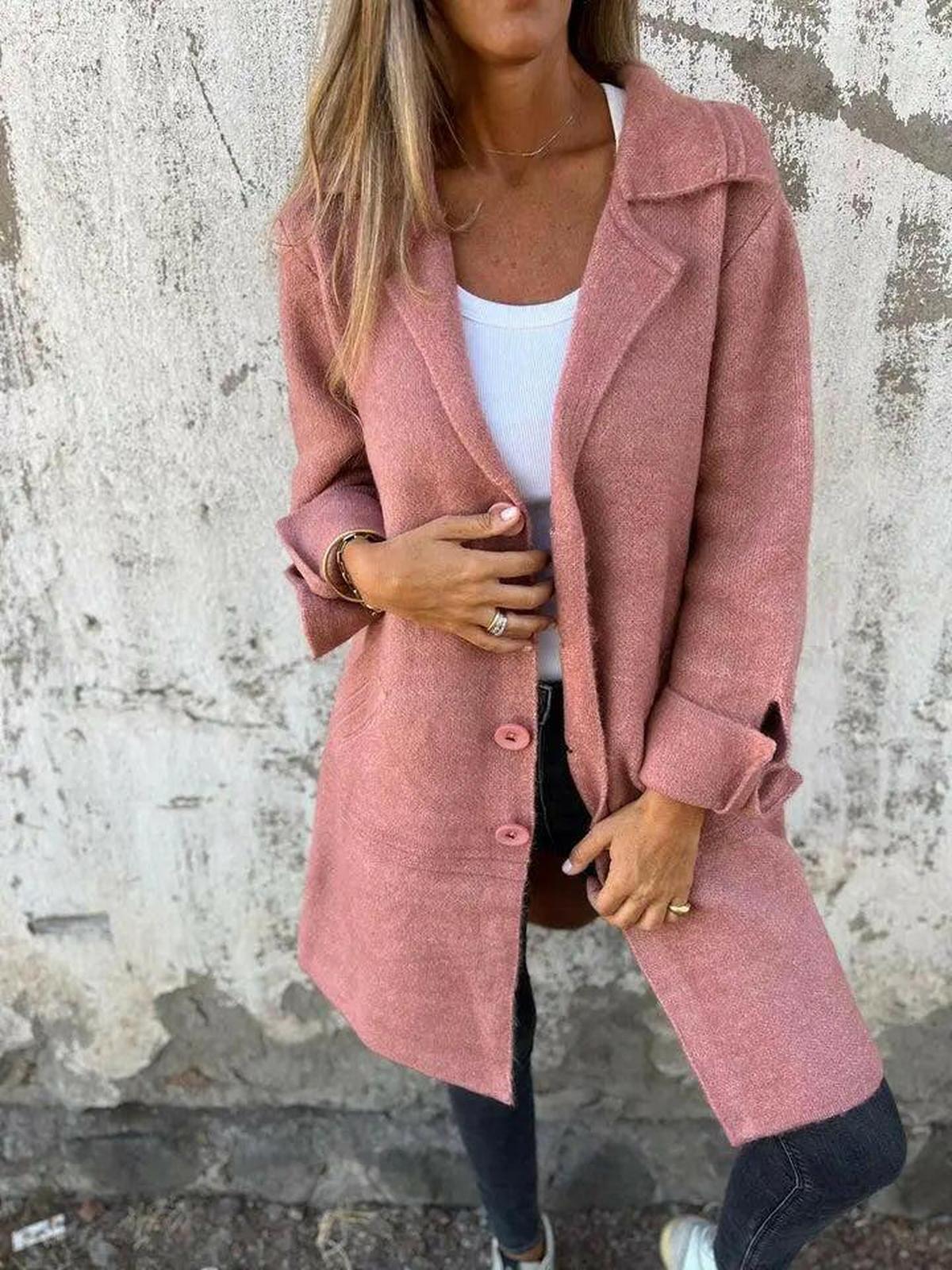 Women's Long Knit Coat | Soft & Warm for Autumn