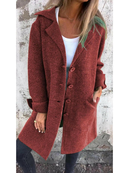 Women's Long Knit Coat | Soft & Warm for Autumn