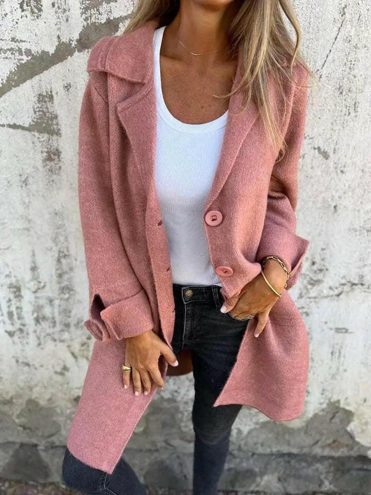 Women's Long Knit Coat | Soft & Warm for Autumn