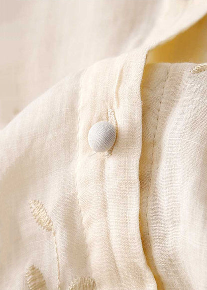 Women's Long Sleeve Blouse | Embroidered Stand Collar