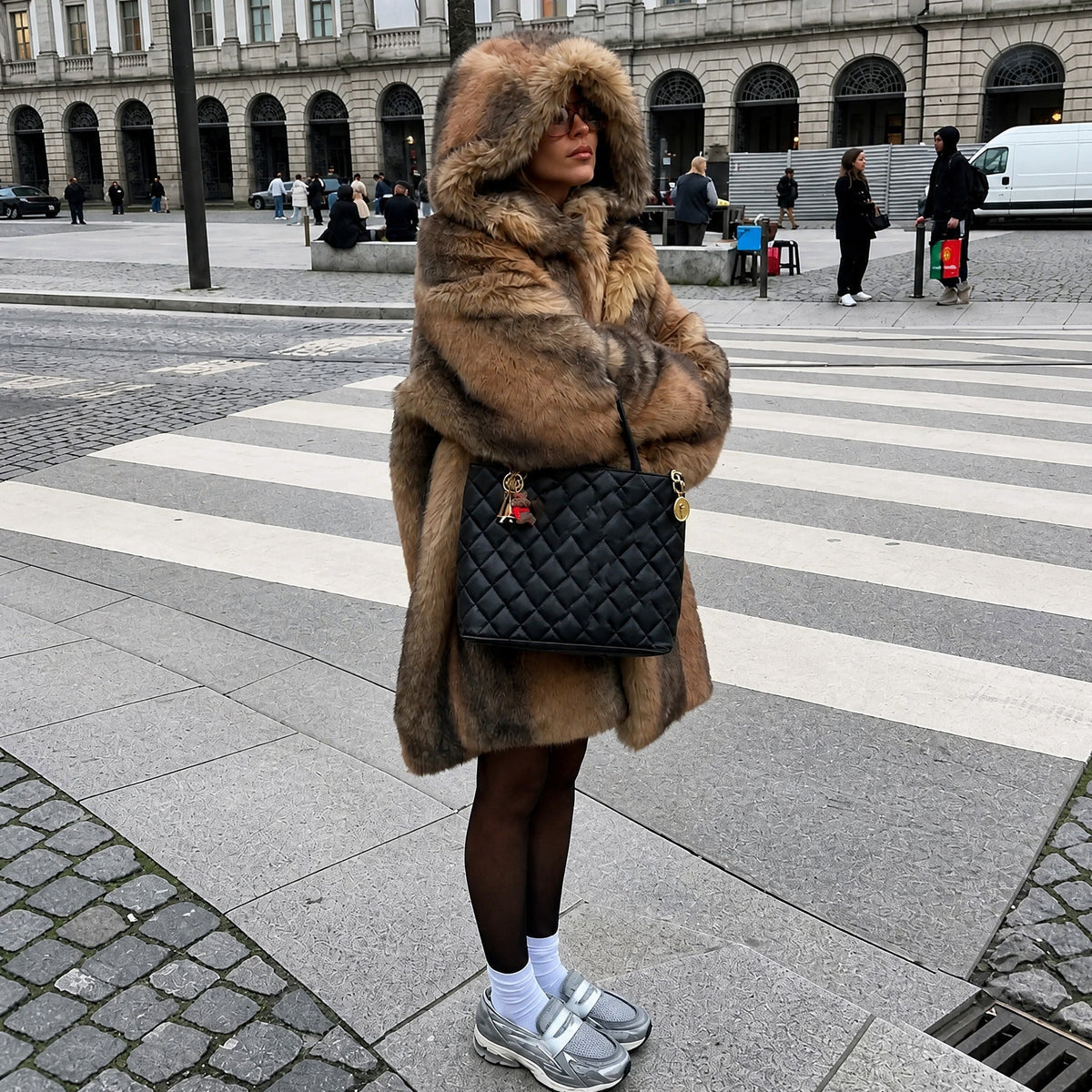 Women's Longline Hooded Coat | Oversized & Warm
