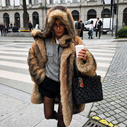 Women's Longline Hooded Coat | Oversized & Warm