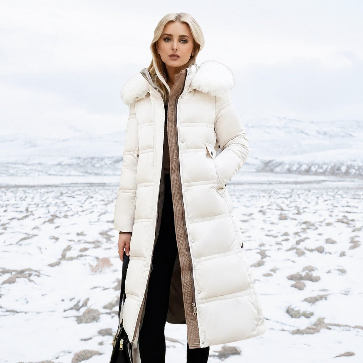 Women's Longline Parka | Hooded & Belted Warmth