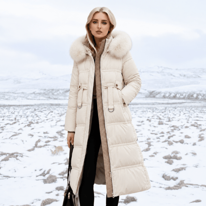 Women's Longline Parka | Hooded & Belted Warmth