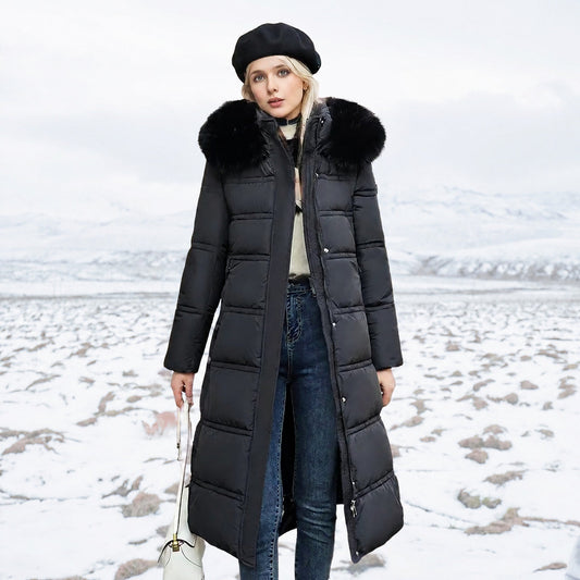 Women's Longline Parka | Hooded & Belted Warmth