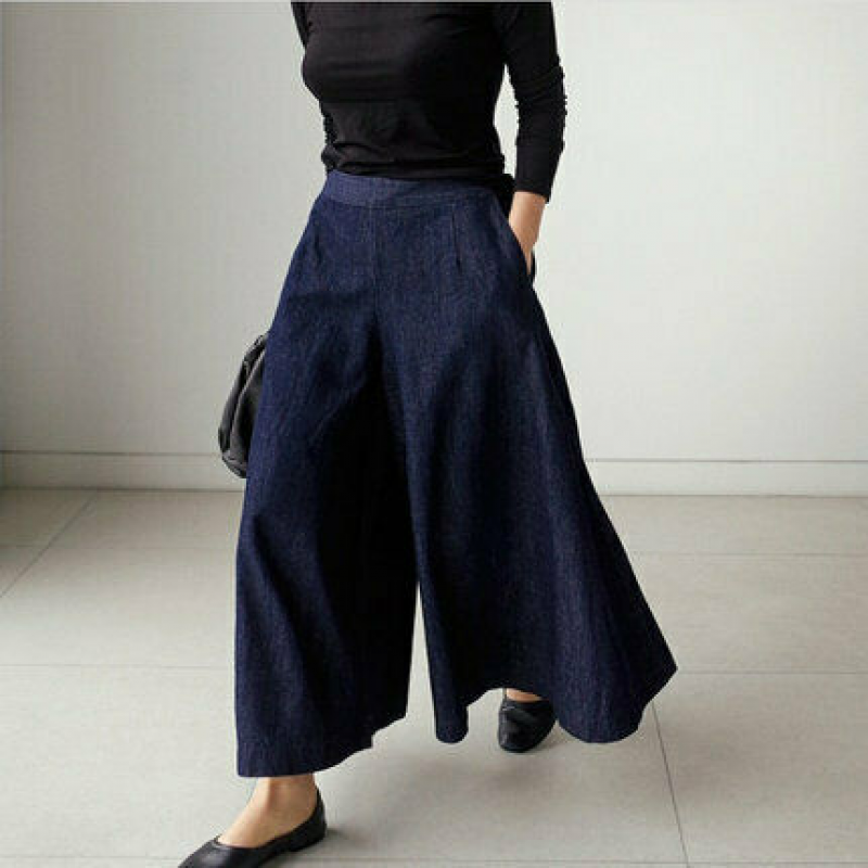 Women's Loose Fit Jeans Relaxed Casual Trousers Comfort