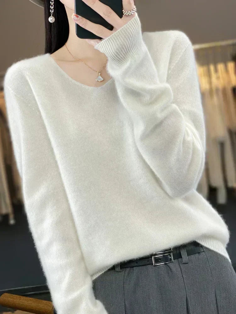 Women's Loose Knit Sweater Relaxed Fit Oversized Jumper