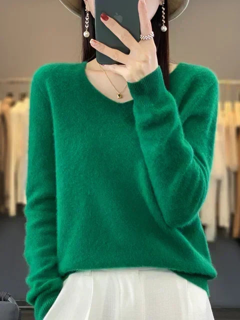 Women's Loose Knit Sweater Relaxed Fit Oversized Jumper