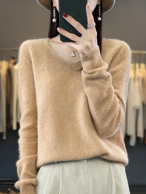 Women's Loose Knit Sweater Relaxed Fit Oversized Jumper