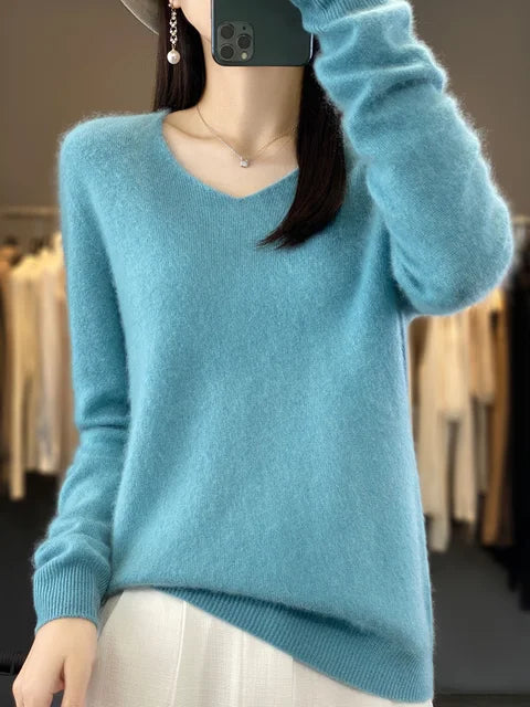 Women's Loose Knit Sweater Relaxed Fit Oversized Jumper