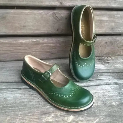 Women's Mary Jane Shoes | Buckle-Strap & Round Toe