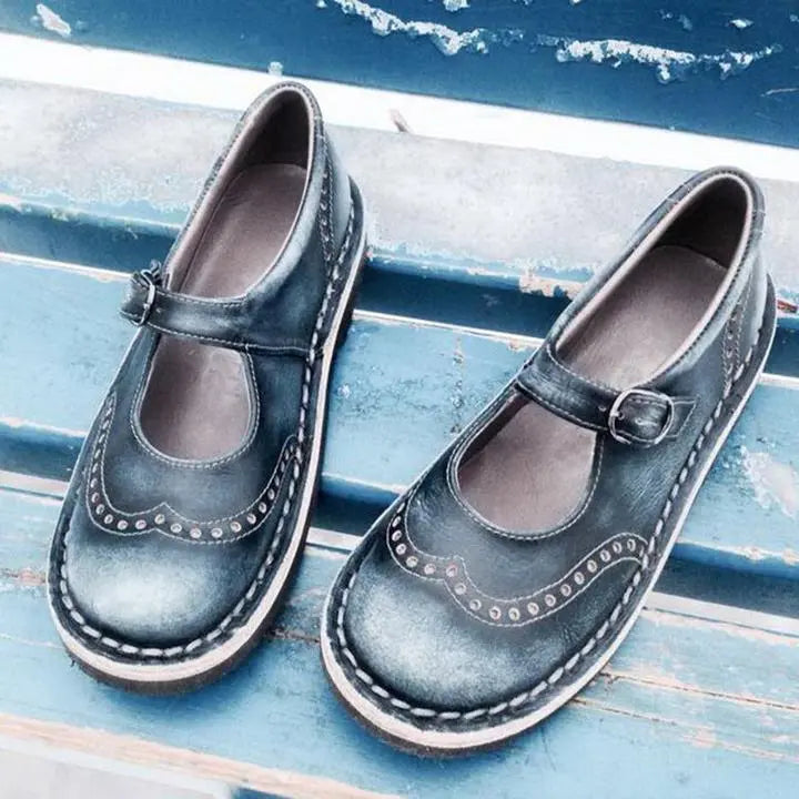 Women's Mary Jane Shoes | Buckle-Strap & Round Toe
