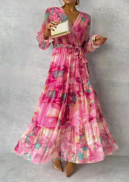 Women's Midi Dress | Belted Wrap & V-Neck