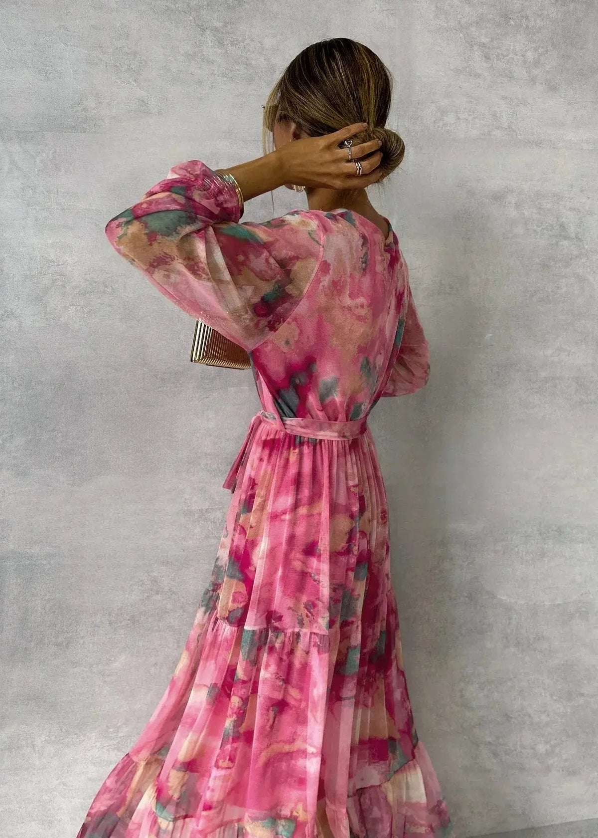 Women's Midi Dress | Belted Wrap & V-Neck