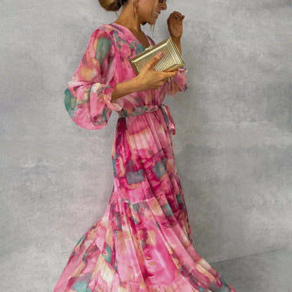 Women's Midi Dress | Belted Wrap & V-Neck