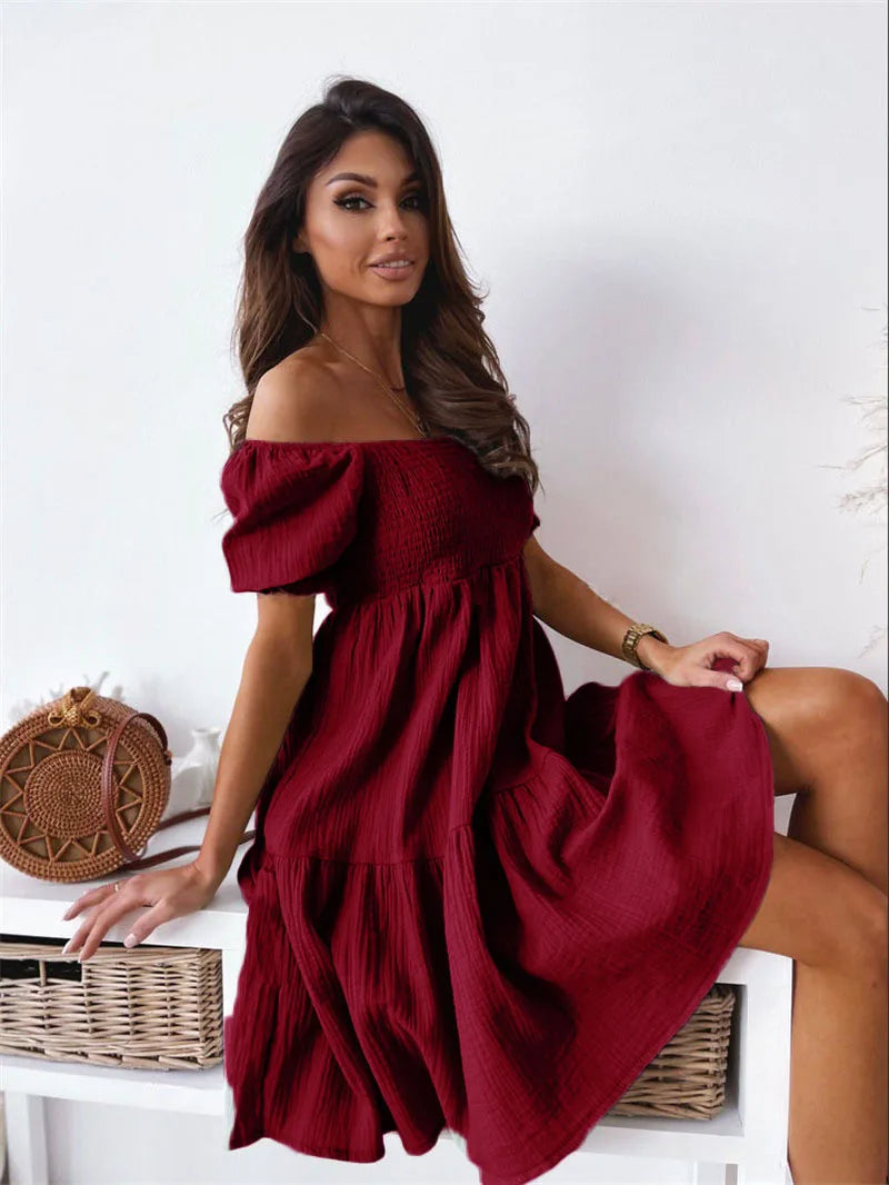 Women's Mini Dress | Off-Shoulder & Flowy