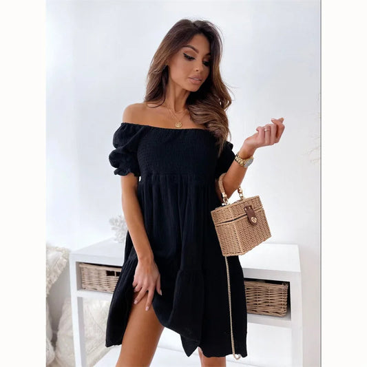 Women's Mini Dress | Off-Shoulder & Flowy