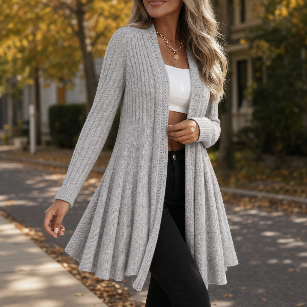 Women's Open-Front Cardigan | Lightweight & Warm