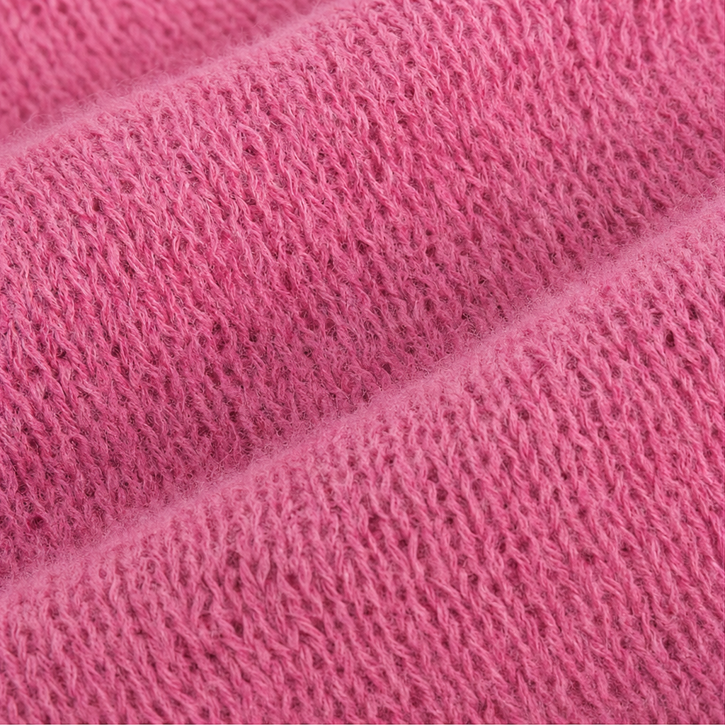 Women's Open-Knit Hoodie | Frayed-Edge Oversized Fit