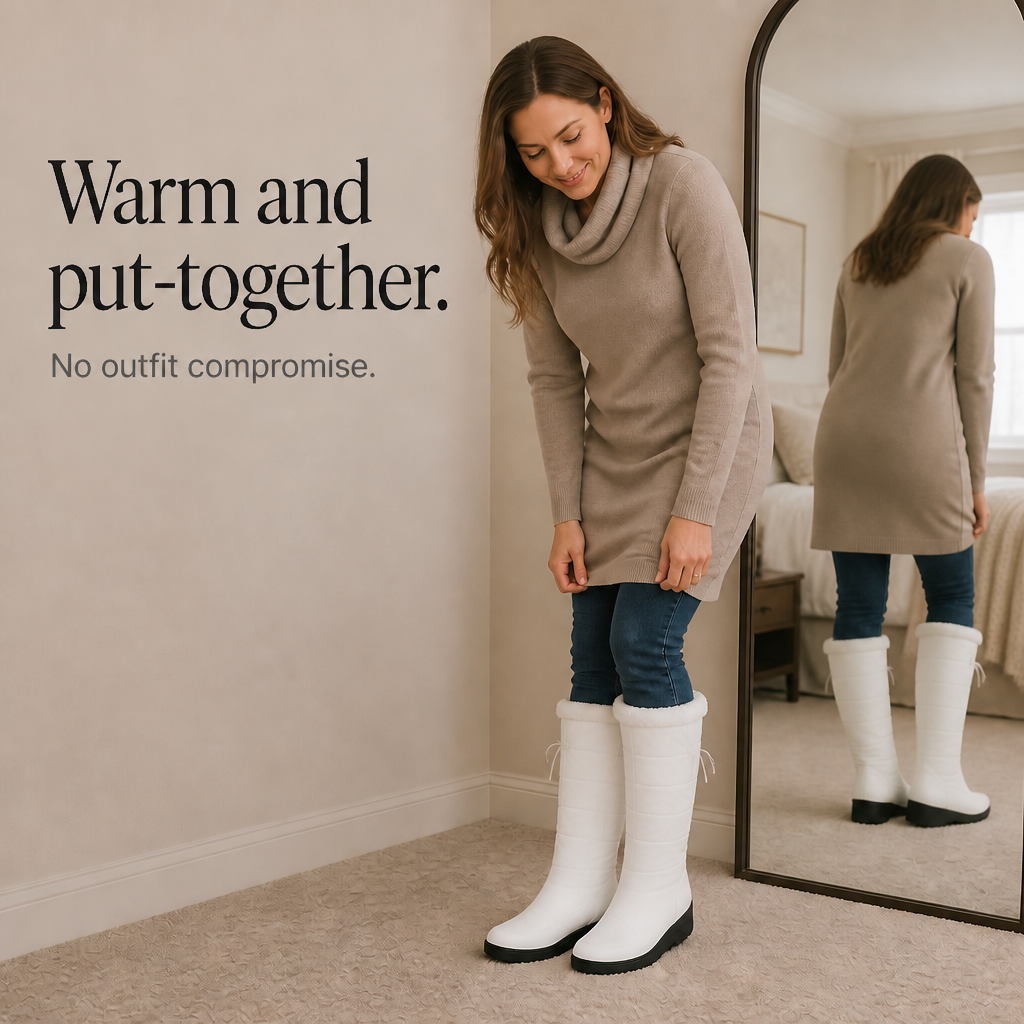 Women's Over-The-Knee Snow Boots | Adjustable Calf Fit & Grip Sole
