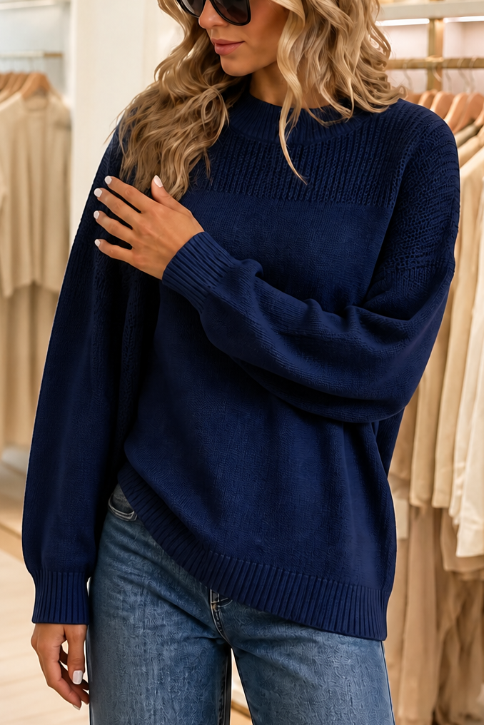 Women's Oversized Sweater | Ribbed Knit & Relaxed Fit