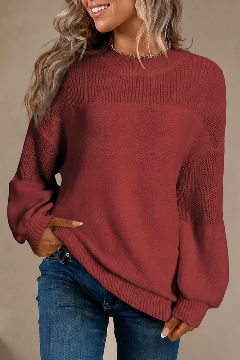 Women's Oversized Sweater | Ribbed Knit & Relaxed Fit