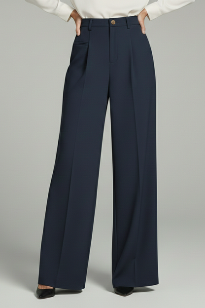 Women's Palazzo Trousers | Wide Leg & Pleated Front