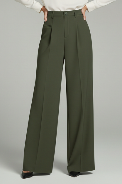 Women's Palazzo Trousers | Wide Leg & Pleated Front