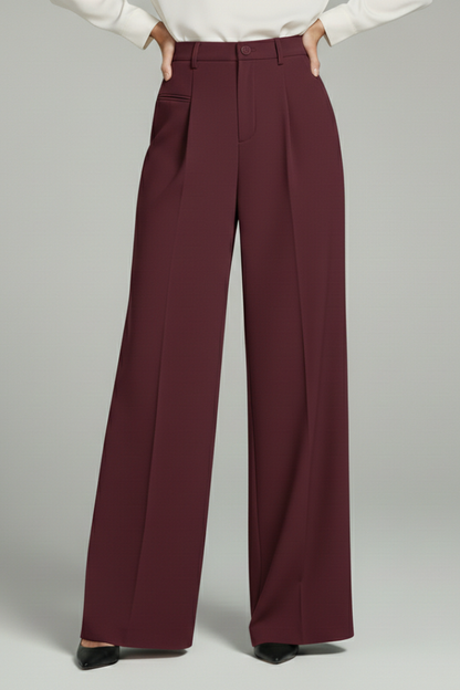 Women's Palazzo Trousers | Wide Leg & Pleated Front