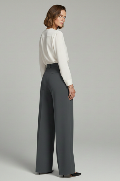 Women's Palazzo Trousers | Wide Leg & Pleated Front