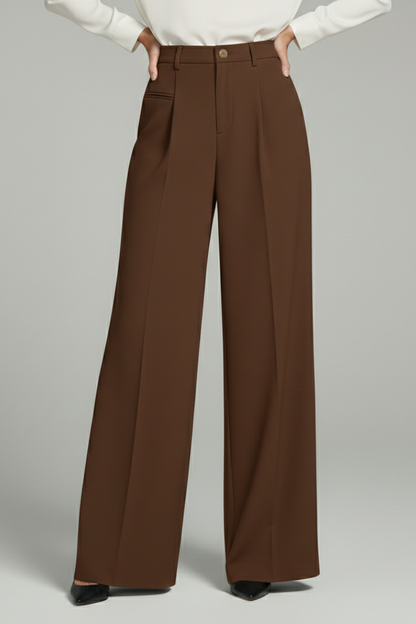 Women's Palazzo Trousers | Wide Leg & Pleated Front