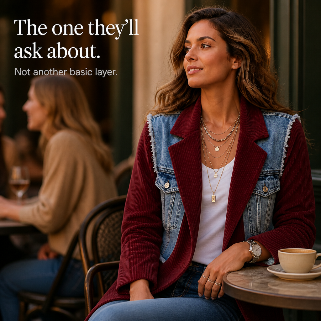 Women's Panel Blazer | Two Fabrics, One Easy Layer