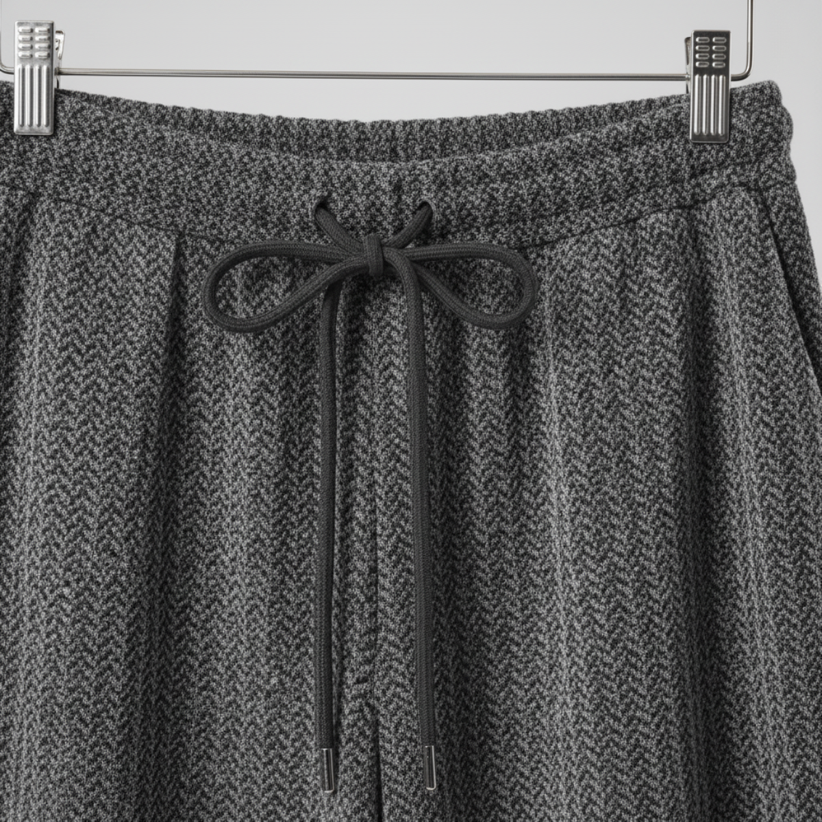 Women's Pants Soft Knit Relaxed Fit Pinstripe with Drawstring Closure