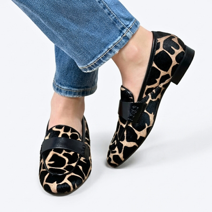 Women's Penny Loafers Slip On Low Stacked Heel with Cushioned Insole